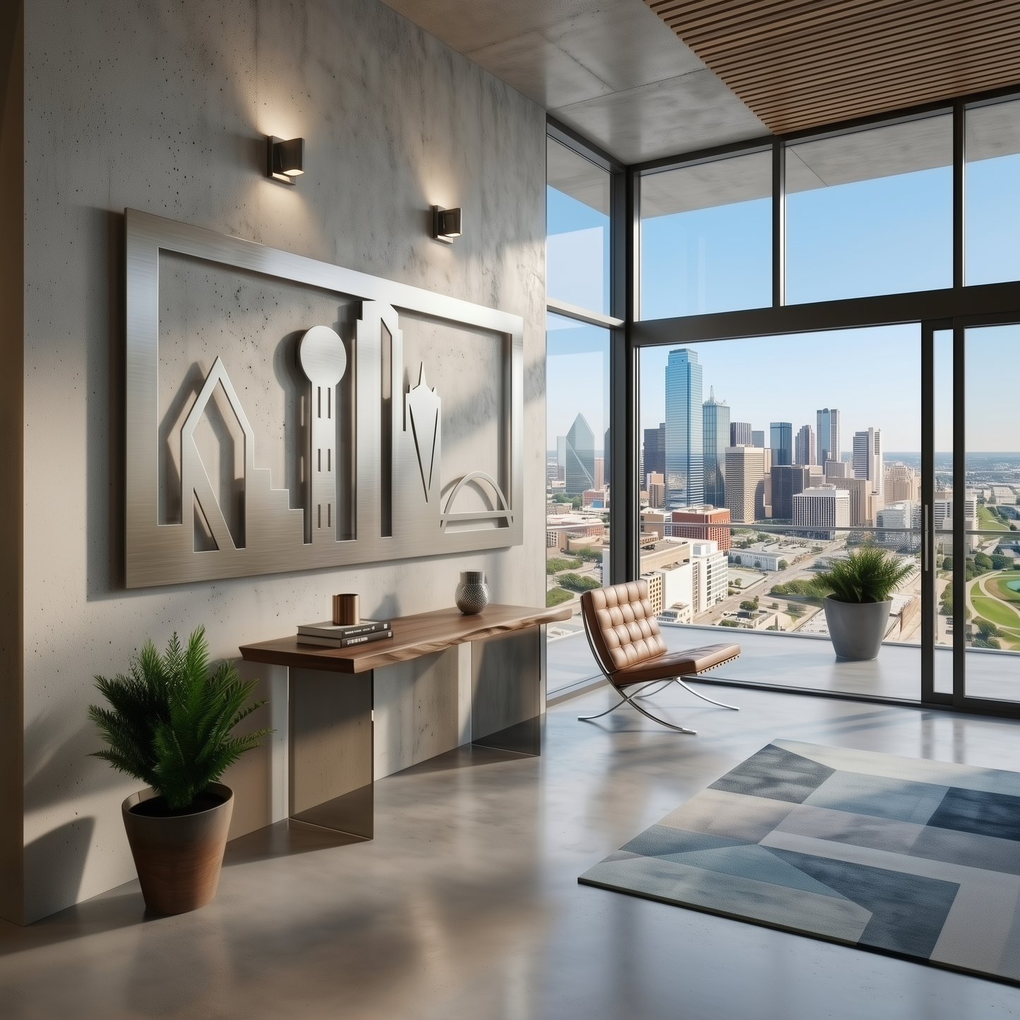 The Dallas Skyline - Metal Wall Art