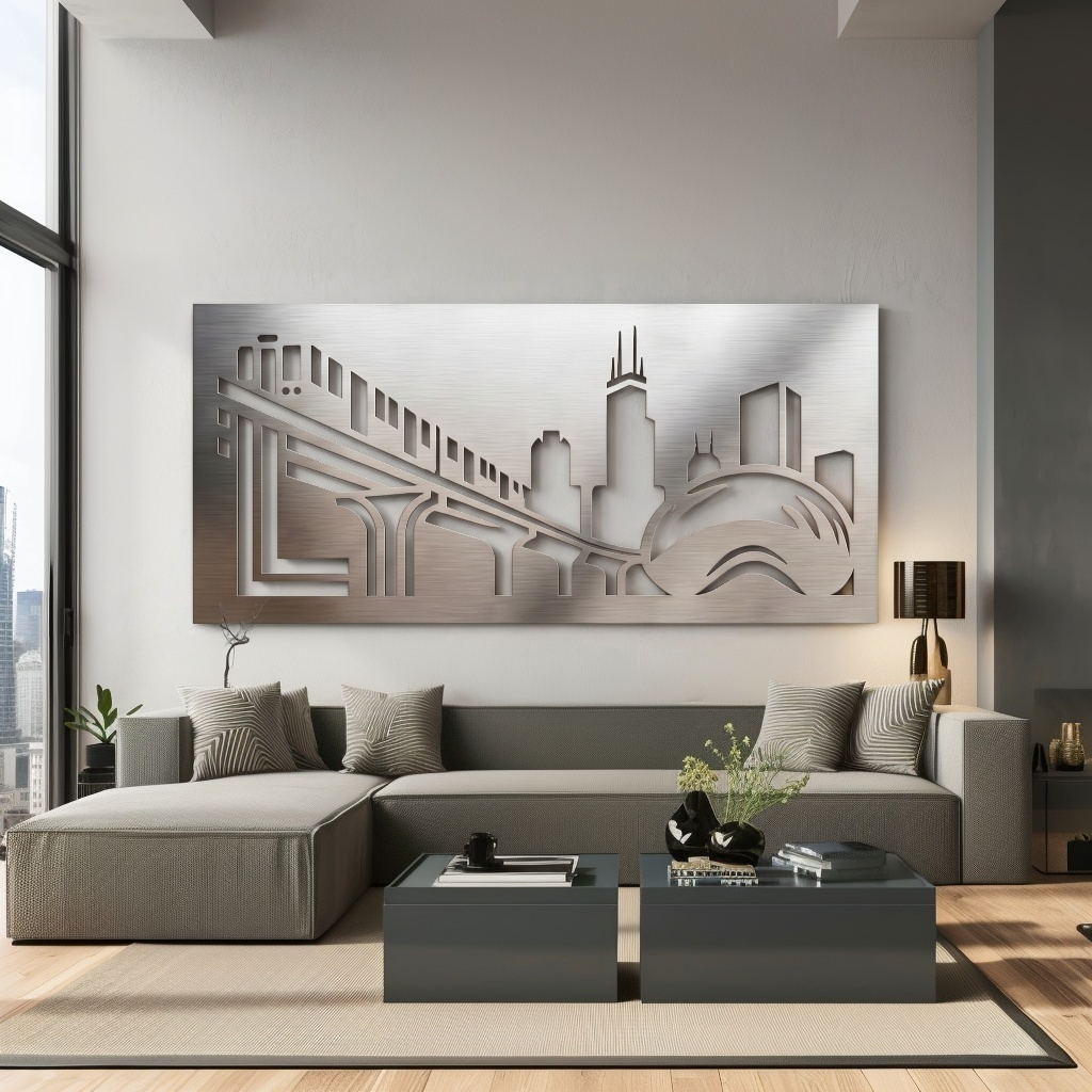 The Windy City Sky - Metal Wall Art