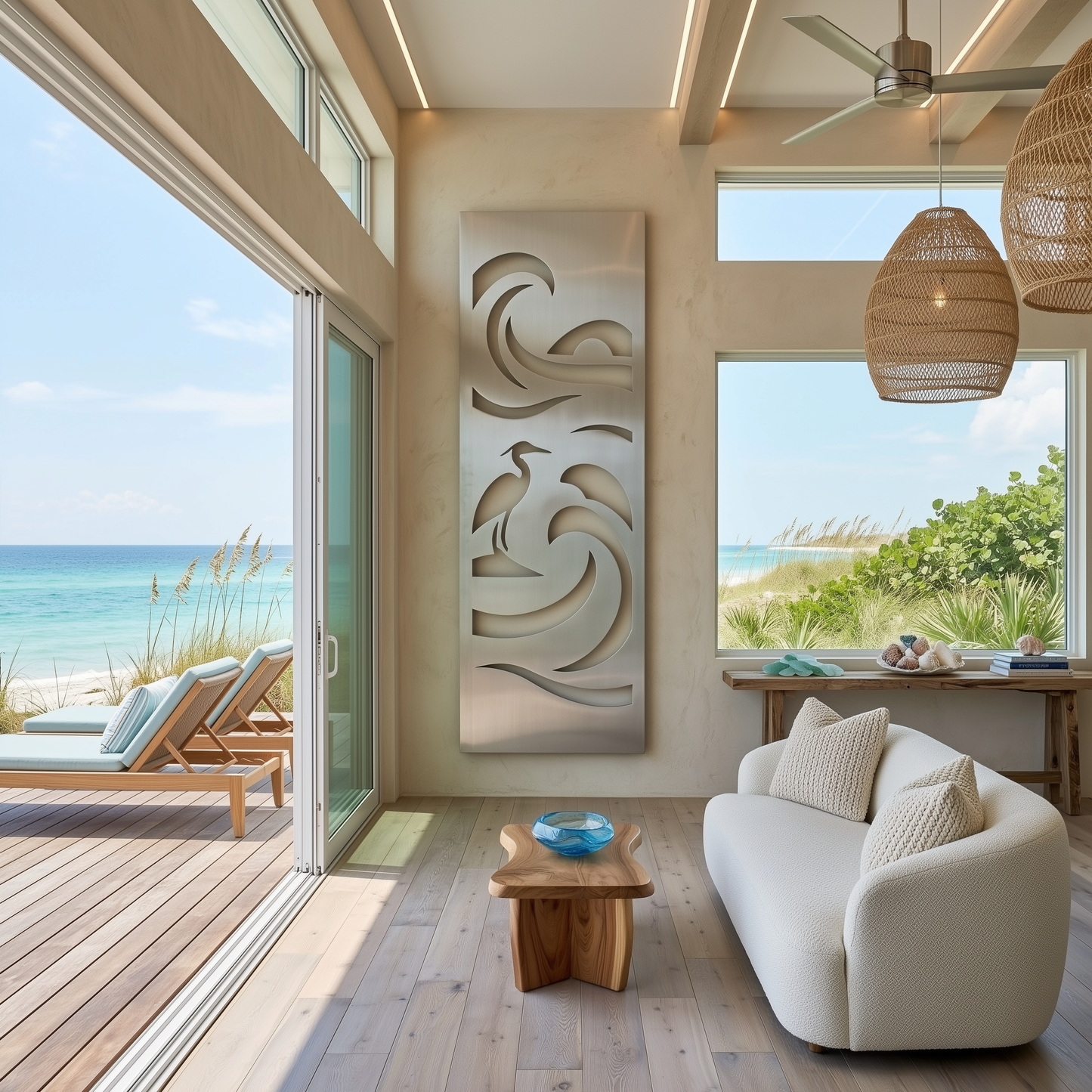 The Heron - Metal Wall Art