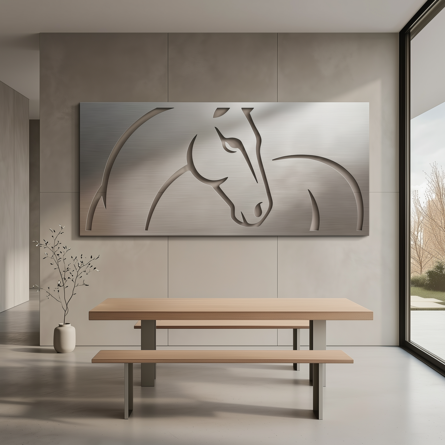 The Equine in Steel - Metal Wall Art