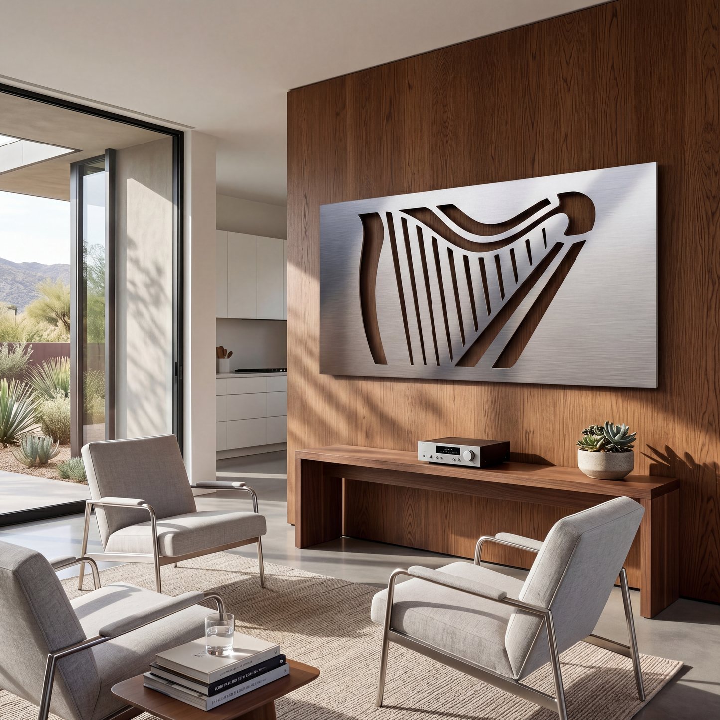 The Harp - Metal Wall Art