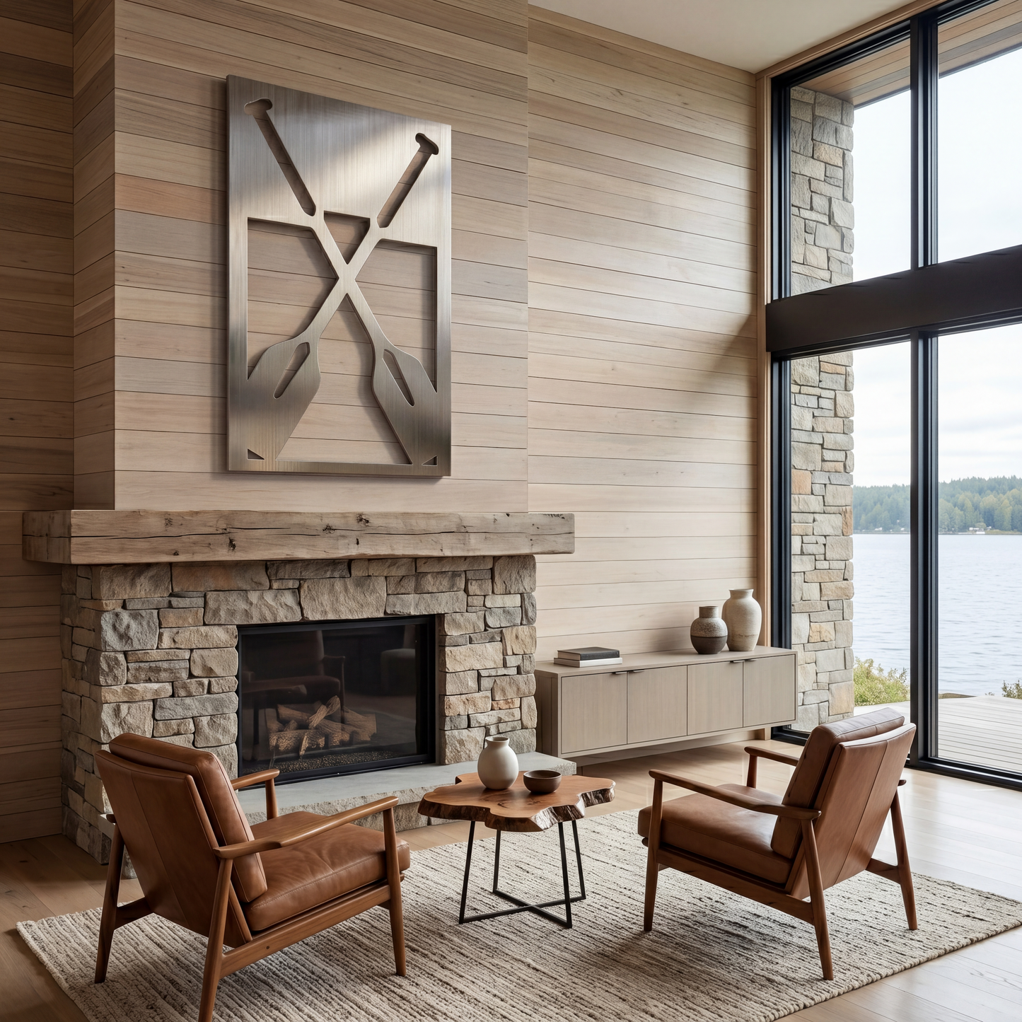 The Oars - Metal Wall Art