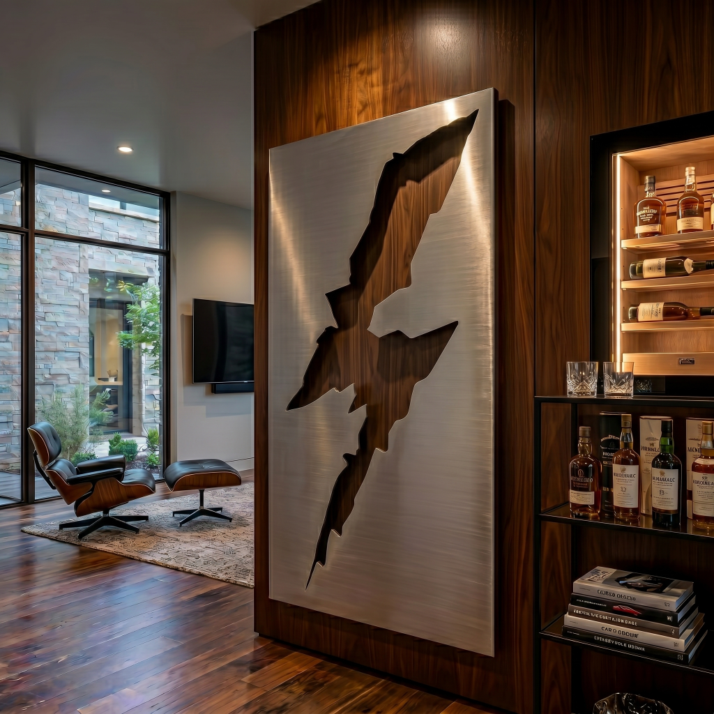 The Kinetic Divide - Metal Wall Art