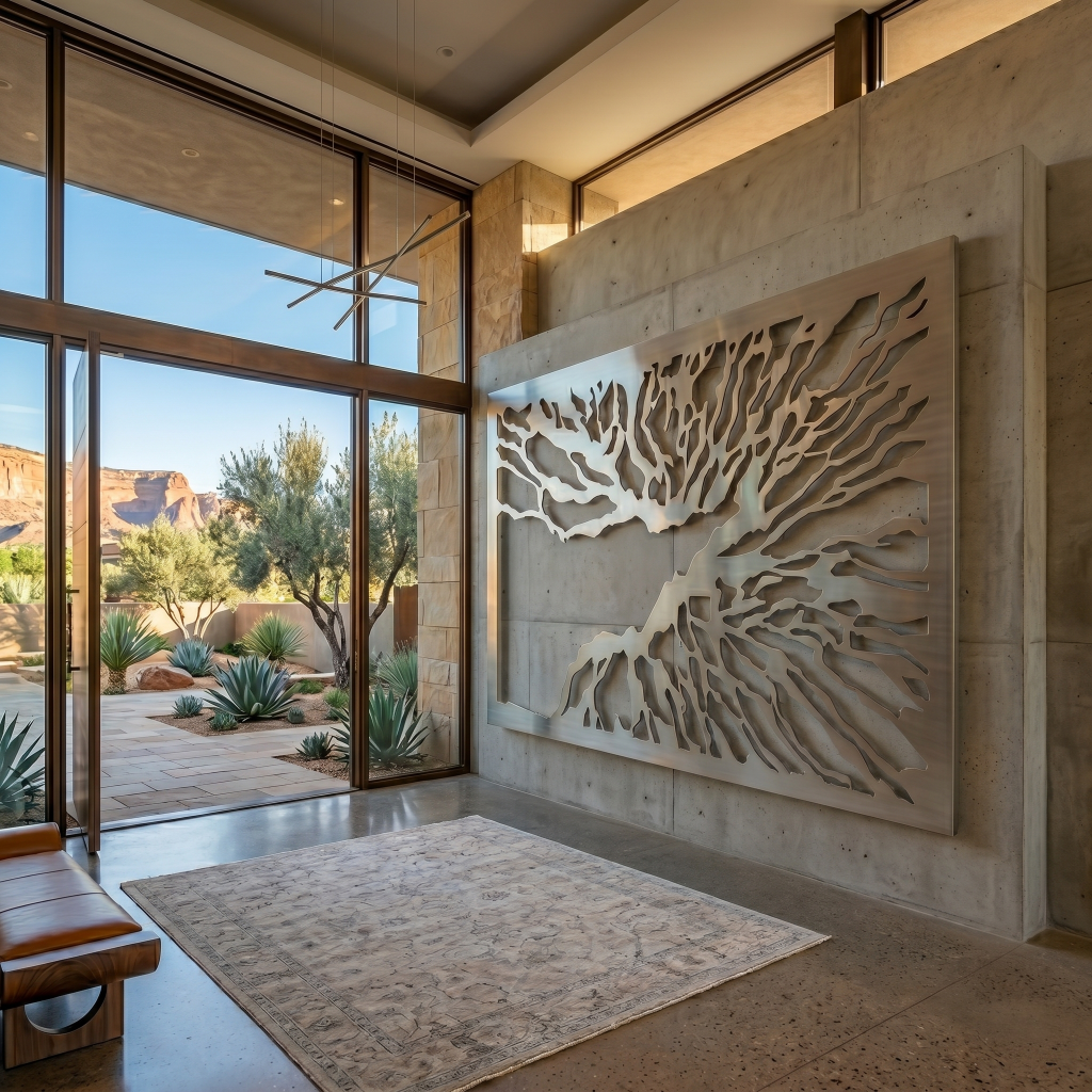 The Liquid Branch - Metal Wall Art