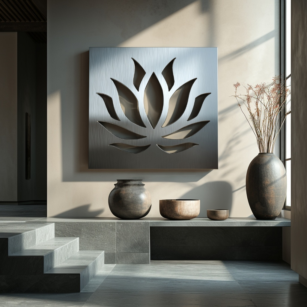 The Lotus - Metal Wall Art
