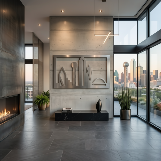 The Dallas Skyline - Metal Wall Art