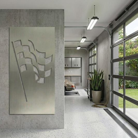 The Checkered Flag - Metal Wall Art