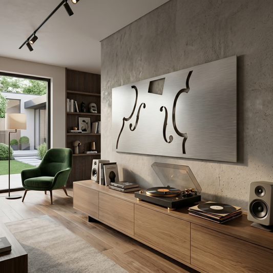 The Fiddle - Metal Wall Art