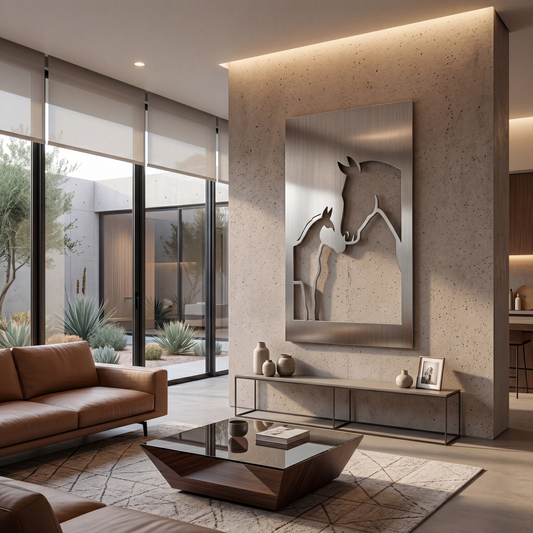 The Foal & Mare - Metal Wall Art