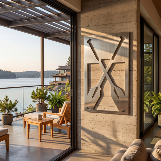 The Oars - Metal Wall Art