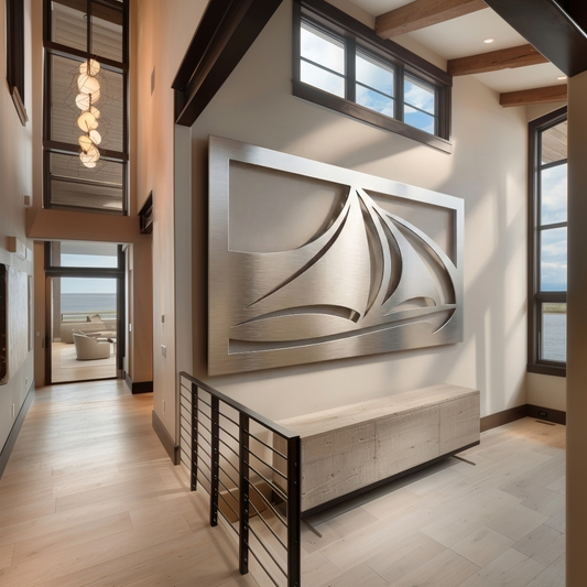 The Sailboat - Metal Wall Art