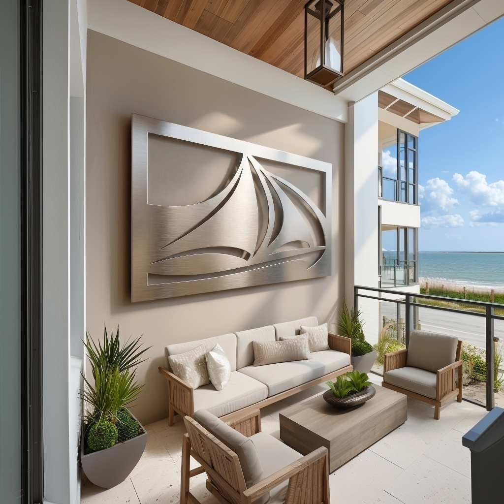 The Sailboat - Metal Wall Art