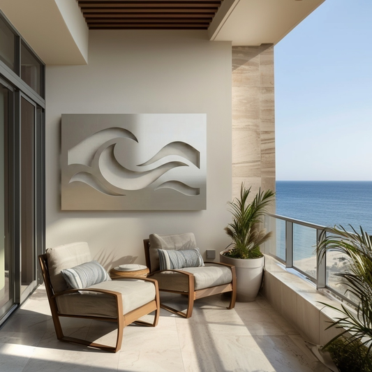 The Tidal Line - Metal Wall Art