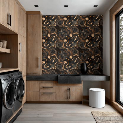 Zypher Steel Wallpaper