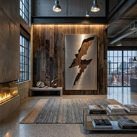 The Kinetic Divide - Metal Wall Art