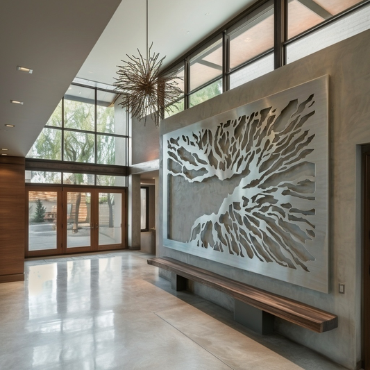 The Liquid Branch - Metal Wall Art