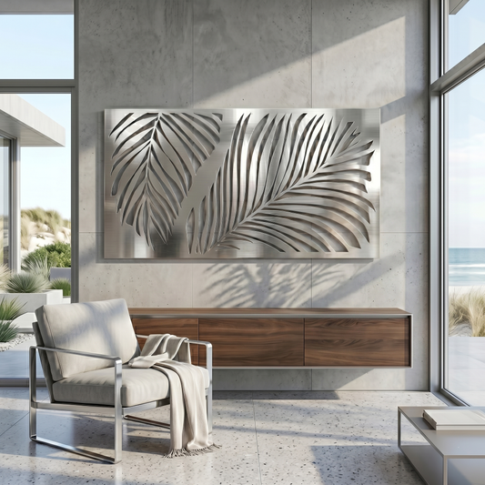 The Monolith Palm - Metal Wall Art