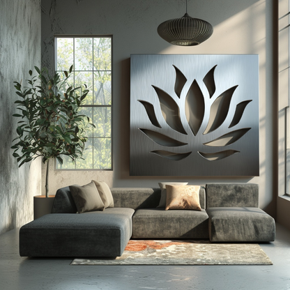 The Lotus - Metal Wall Art