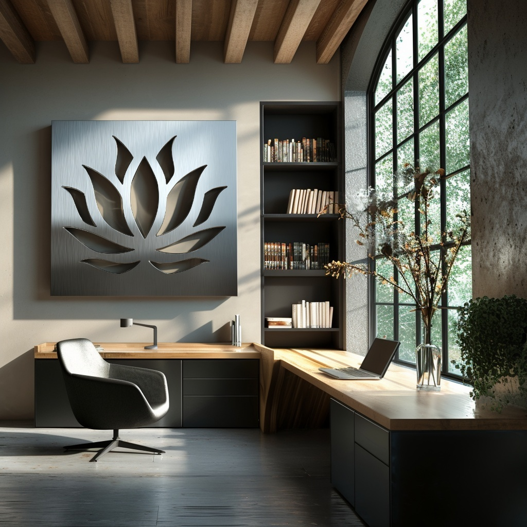 The Lotus - Metal Wall Art