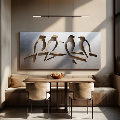 The Flock - Metal Wall Art